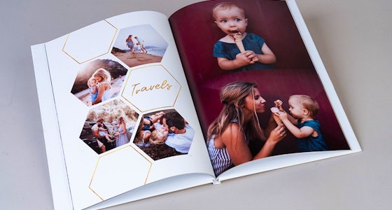 Ontwerp je eigen A4-fotoboek Klassiek tot 100 pagina's van Colorland!